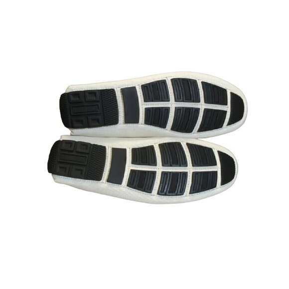 ✅FARANZI Rover White Fashion Driving Shoes Slip-on Moc-Toe Mens 9 Casual Loafers - Picture 3 of 10